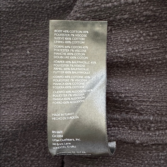 By Anthropologie Women's Black Mixed Media Puff Sleeve Textured Blouse Medium - Picture 9 of 10